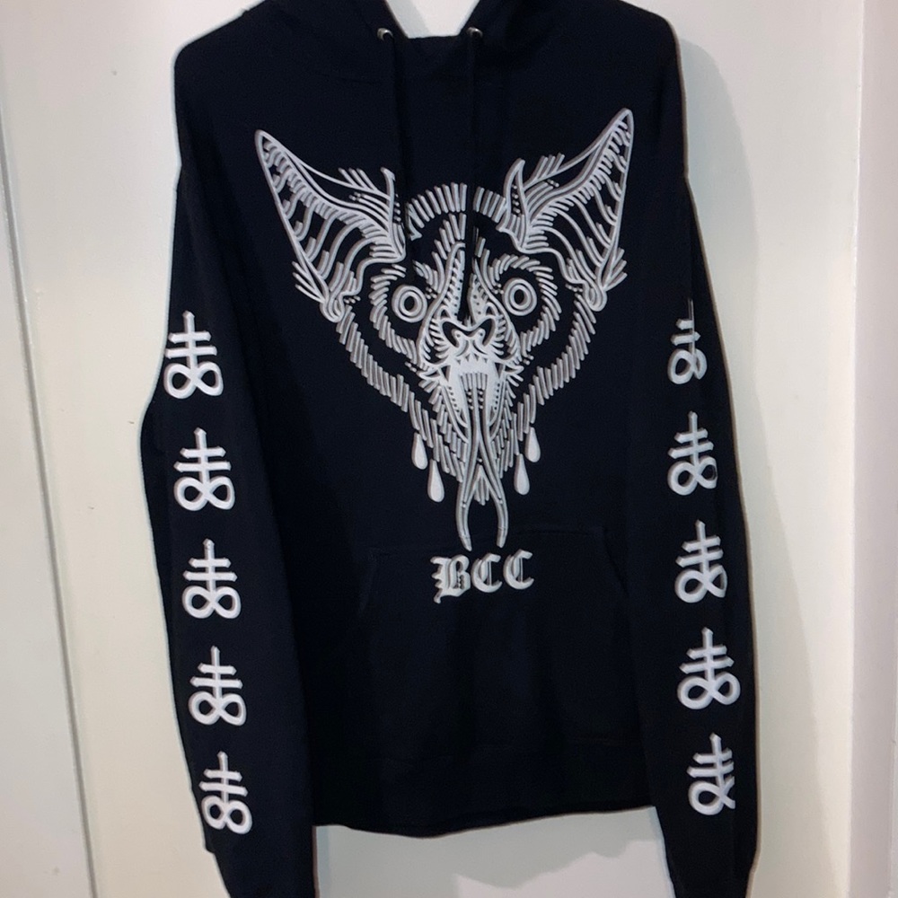🦇Black Craft Cult Bat Hoodie